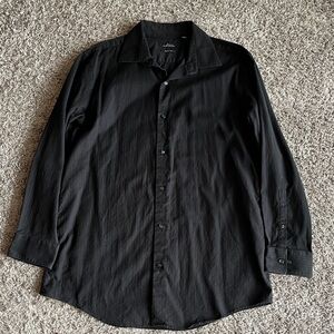 Marc Anthony Black Casual Button Down Shirt